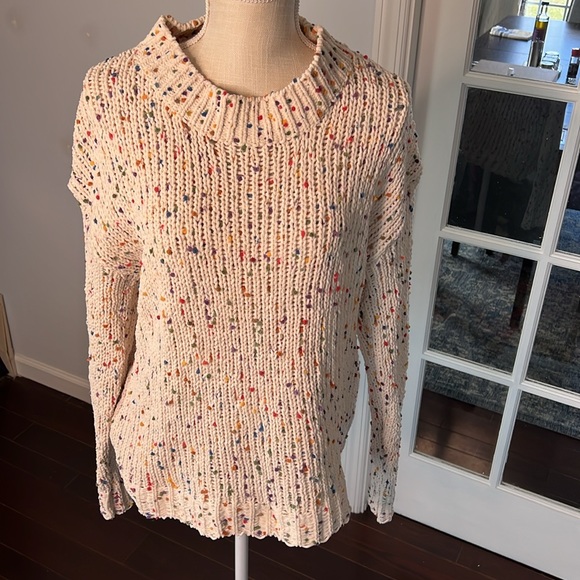 Violet Ruby sweater, cream with multicolor, XL - Picture 3 of 9